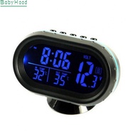 12V Car Digital Clock Thermometer Voltmeter Hygrometer for Battery Voltage Check