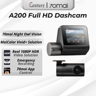 70mai  Dashcam A200 Full HD Dashcam 1080P Front Rear HDR 24 Hours Parking Monitoring Dashcam kereta