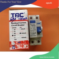 TBC 63A ELCB or UMS 63A ELCB