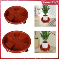 [Flowerhxy1] Pot Trolley Flower Pot Mover Trolley Rolling Plant Stand