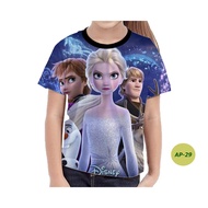 Frozen 3d Girls' Shirts Frozen Shirts Ap-29 | Baju Anak Perempuan Frozen 3D  Kaos Frozen Murah #AP-2