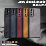 Luxury Sheepskin Suede Protective Case Compatible For Samsung ss M55 M53 M52 M32 M23 M15 J8 J7 J6+ J
