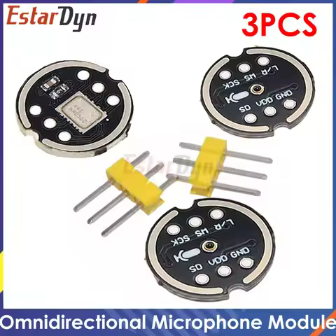 3PCS INMP441 MEMS Microphone Module I2S Interface | High Precision Omnidirectional | Low Power ESP32