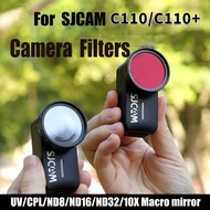 Action Camera Filter For SJCAM C110/C110+ Filter series UV/CPL/STAR/ND8/ND16/ND32/10X Macro Mirror F