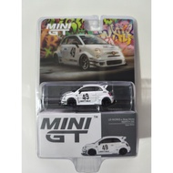 Mini GT LB Work x Abas Works Abarth 595 Gara White 809