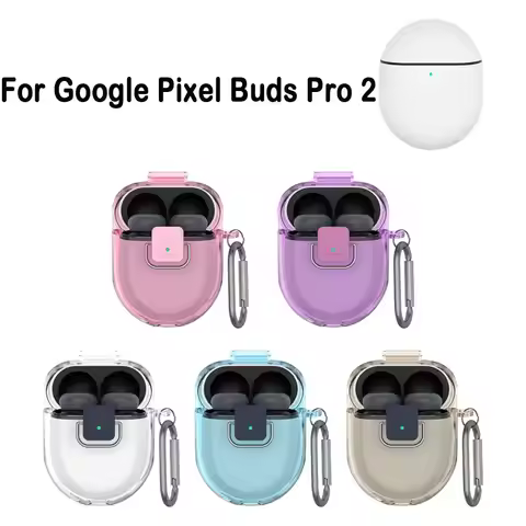 TPU Earphone Protective Case Security Lock Transparent Clear Cover Anti-Scratch Protector Shell for 