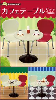 Re-ment rement Cafe table set 咖啡室枱和椅 一套