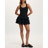 New! C0TT0N - 0N Ruffled Mini Dress Imported