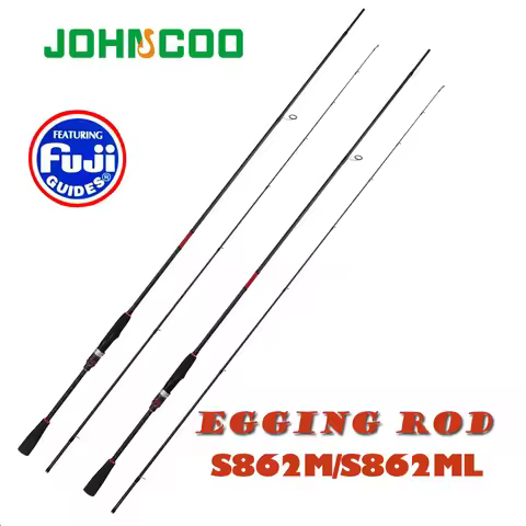 2.59m ML M Egging fishing rod with Fuji rings Inshore Johncoo Kota Egi rod for Squid fast action 1.8