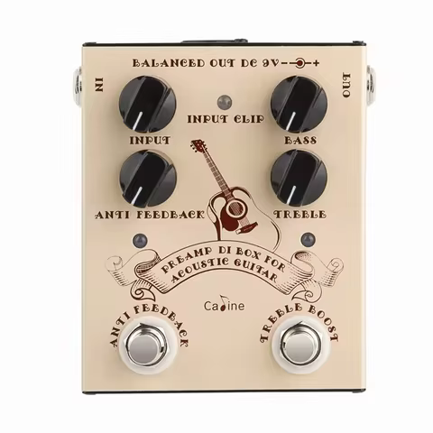 Caline CP-40 Acoustic Guitar Effect Pedal DI Box Cabinet Simulator Pedal Preamp True Bypass Acoustic