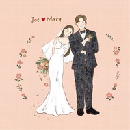 數碼 婚紗似顏繪【電子檔】