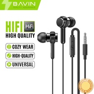 BAVIN HX859 Universal Stereo Headphones 3.5mm Audio Jack Wired Earphone Headset With Microphone