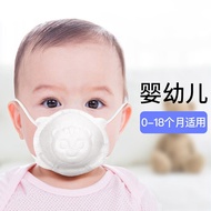 诺伯豪斯 婴儿口罩0-6个月儿童尺寸口罩3D卡通无纺布新生儿口罩1岁2岁3岁 推荐0-2岁 白色 10枚 共2盒