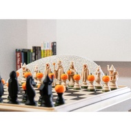 Halloween Chess Set 16 pcs Pawn Chess character Chess bid 3D Printing Colors