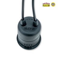 ยกลัง!!! NATO ขั้วห้อยกันน้ำ ลังละ 100 ชิ้น สีเทา สีดำ ขั้วห้อย E27 ขั้วห้อยหลอดไฟ ขั้วหลอดไฟ ขั้วยา