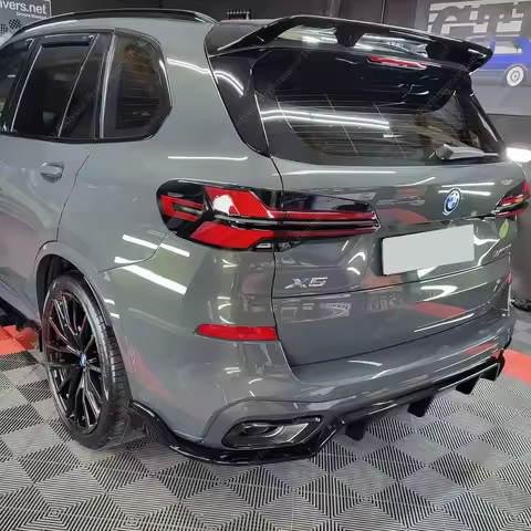 For Bmw X5 G05 Lci M Performance Style Rear Bumper Splitter Rear Diffuser X5 40d 40i 50e M60i M60d M