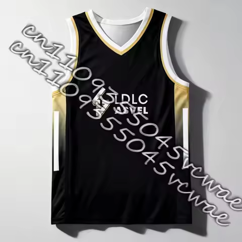 France LDLC ASVEL Home Basket LNB Italy Basketball Black Sports T-Shirt Adults Kids Training Jersey 