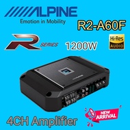 ALPINE R2-A60F แอมป์รถยนต์ Hi-Res แบบ 4 CH มาตราฐานสูงสัญชาติ🇯🇵