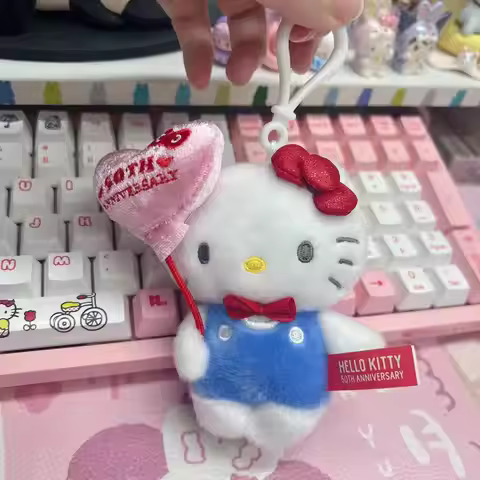 New Style 50th Anniversary Sanrio Balloon Hello Kitty Limited Edition Bag Pendant Keychain Girlfrien