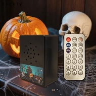 Dickly Black Halloween Sound Player Speaker for Event Decorations Trick Prank Toy Party Supplies and
