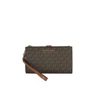 Michael Kors Jet Set Travel Printed Ladies' Wrist Bag Wallet 35F8GTVW0B BROWN