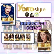YOKO Style NEW 4D Hair Dye Color Cream Halal (45MLx2)
