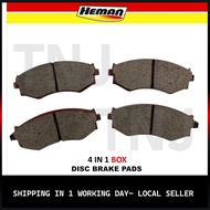 HEMAN DISC BRAKE PAD ( FRONT ) NISSAN BLUEBIRD E-U12 2.0 (2WD) , BLUEBIRD E-U12 (4WD) YEAR 1889 ( H1