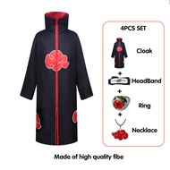 Naruto Costume Akatsuki Cloak for Kids Adult Jacket Konan Akatsuki Coat Robe Halloween Men Cosplay