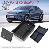 For BYD Sealion 7 Sea lion 07 2024 2025 Central Control Sundries Cup Holder Rear Screen Storage Box 