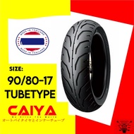Caiya 90/80R17 Motorcycle Tire 6ply with free Inner tube (2.75x17) x8d