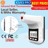 ✅SG Ready Stocks✅ JOMO Wall-Mounted Thermometer K3 Pro K3 Non-Contact Digital Infrared Forehead红外测温仪