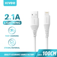 Kiveeสายชาร์จไอโฟน สาย 1 เมตร USB สำหรับ iPhone 12 Pro max 11 11 Pro 11 Pro MAX iPhone 8Lightning to USB Cable Fast Charging Data Cable for iPhone 7 6 5 Phone Cable