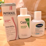 Sample敏感肌適用 physiogel, cerave, cetaphil, d program, 面霜，潔面，精華，防曬，買10送1件，歡迎查詢dm, 售完即止