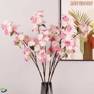 ANEMONE Faux Sakura Flower Branch, Real Touch Handmade Artificial Cherry Blossom Flower, DIY Vase De