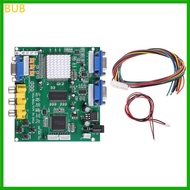 BUB Arcade Game  CGA EGA YUV to VGA Video Converter Board 2 VGA Output Game Video Converter for CRT 