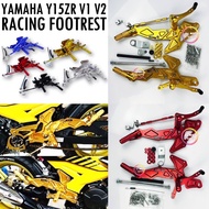 YAMAHA Y15ZR V1 V2 RACING FOOTREST SET CNC ALLOY Y15 PEDAL GEAR BRAKE KAKI DEPAN BELAKANG FRONT REAR