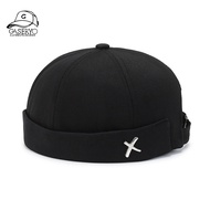 Gaseryo Vintage Dome Hat Mens Melon Beanie Cap Solid Color Docker Hat Unisex adjustable Winter Hat f