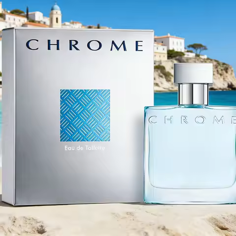 Azzaro Chrome eau de toilette 3.4 oz. 100 ml, fresh aquatic citrus, full of clean and refreshing atm