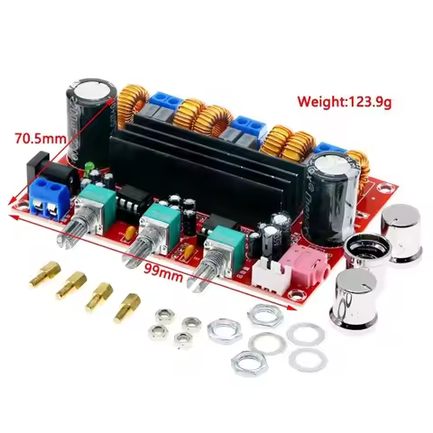 TPA3116D2 Channel 2.1 Digital Subwoofer Power Amplifier Board Module XH-M139 12V - 24V 2 * 50W + 100