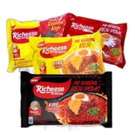 Cheese Fried Richeese Noodles Level 0, Level 3, Level 5 and Richese Ramen Cheese Sauce