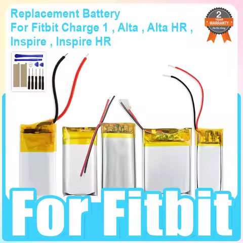 Replacement Battery for Fitbit Charge 1 Alta，Alta HR，Inspire，Inspire HR Smartwatch Wristband + Tool