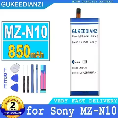 850mAh LIP-3WMB Battery For Phone Sony MZ-N10 MD N10 High Capacity