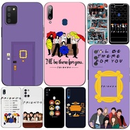 Case For Samsung Galaxy A8 A6 PLUS A9 2018 Back Cover Soft Silicon Phone black tpu friends tv
