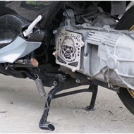 Close The Motorcycle Bowl Neck Fan The xmax 300 Crankcase The Propeller Bowl. Aluminum Sheet Cut kit