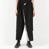 Customized Large size NEW Men's casual pants flax stitching asymmetrical irregular Kendo pants samurai pants / S ~ 6XL