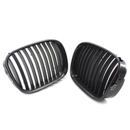 Hot Sale-Suitable for 99-03 BMW/5 Series E39 Modified Matte Black Medium Grid Grille Front Bumper Me