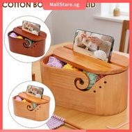 Oval Wool Holder Elliptical Yarn Bowl Wooden Knitting Bowl Yarn Holder for Crochet and Knitting Proj