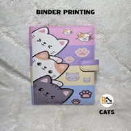Binder Printing Motip Cats. Available Size A5/ 20 holes & B5/26 holes