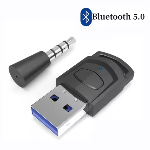 Wireless Headphone Adapter Receiver for Sony PS5/PS4 Game Console PC Gaming Headset Bluetooth 5.0 Au