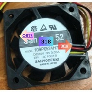 Sanyo 109P0524H7D01 5CM 5015 24V 0.05A radiator fan - Effective cooling device for all needs.